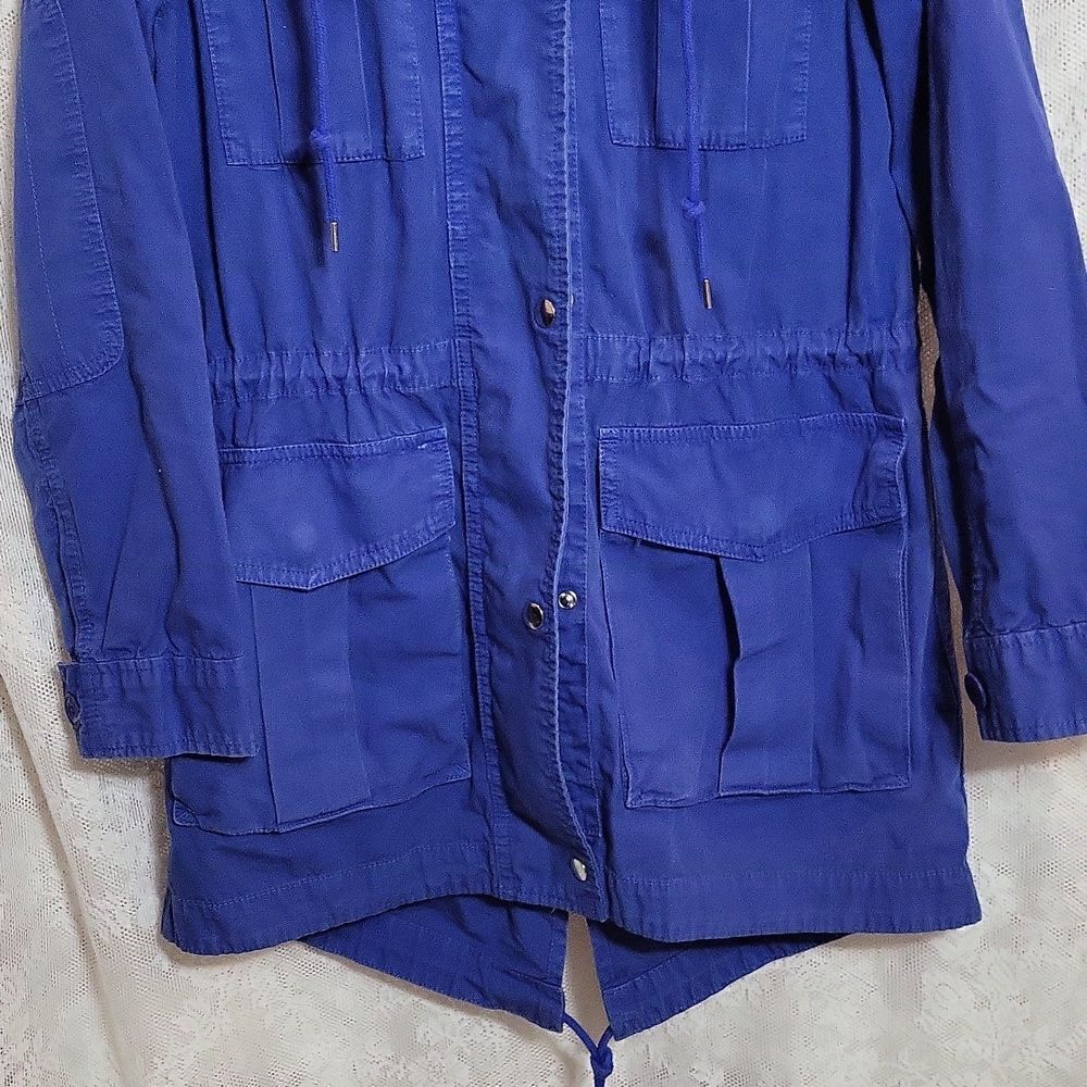 ‎J Crew Blue Cotton Utility Jacket Size XSmall - Picture 8 of 13
